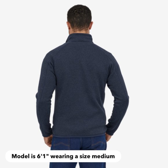 Patagonia Navy Men's Better Sweater Fleece Jacket Size Small NWT - Picture 3 of 5
